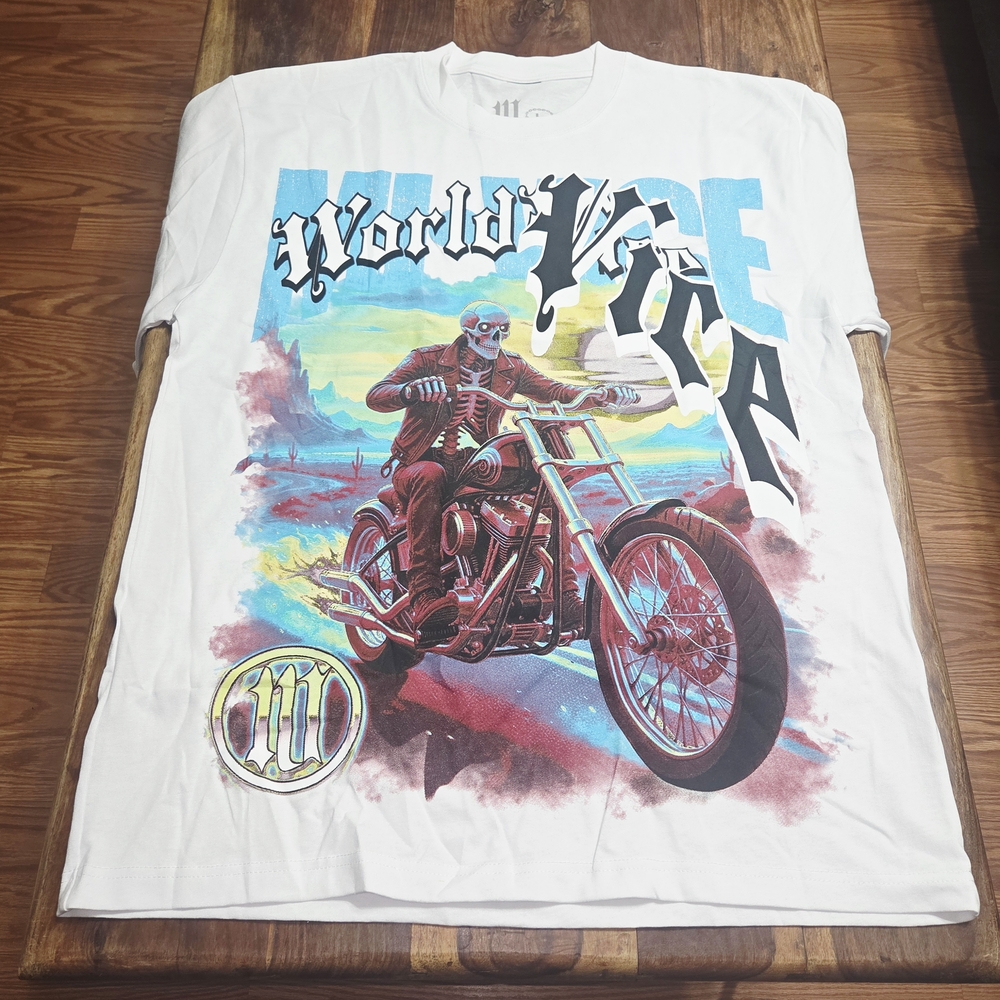Evil Vice White Graphic Tee